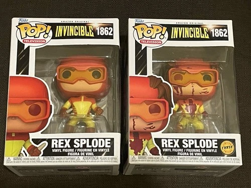 Funko Pop! 1862 Invincible: Rex Splode Common & Chase Set New