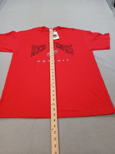 Detroit Red Wings Shirt Size Large Mens Lee sports Red New T Shirt - Picture 5 of 19