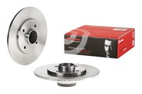 2X Bremsscheibe Prime Line - With Bearing Kit Brembo 08.5834.37 FüR Clio Renault