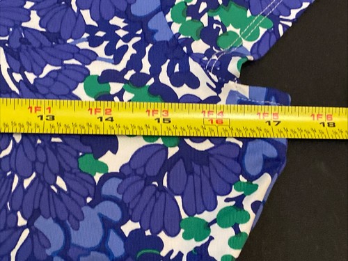 TALBOTS Sz Small Womens Blue Side Knot Short Sleeve Stretch Short Sheath Dress - Picture 8 of 11