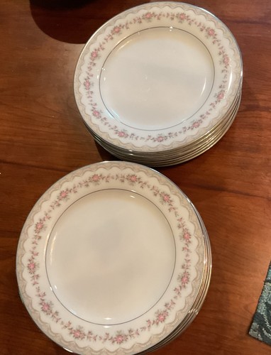 Set Of 12 Vintage Noritake China GLENWOOD #5770 Japan Salad Plates 8 1/4" EUC