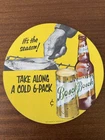 Vintage Bosch  Beer Paper Display Sign NOS Jacob Leinenkugel Houghton MI