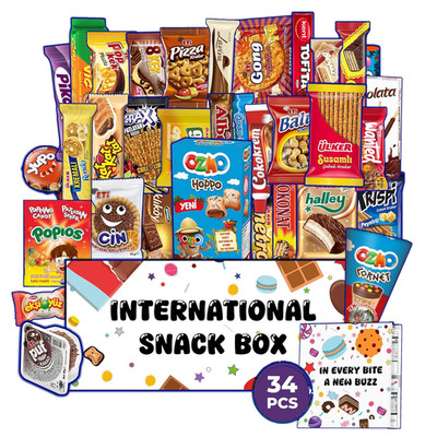 International Snack Box | Universal Yums | 34+ Snacks from around the World | Fo