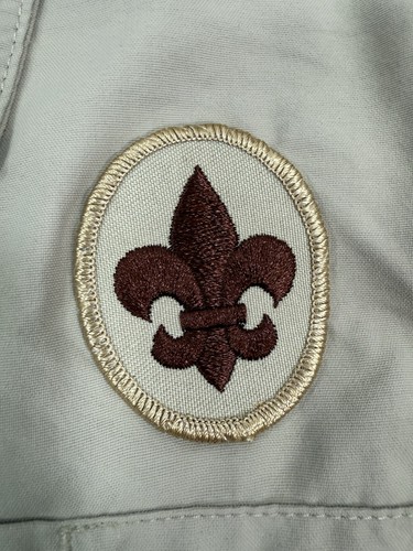 Boy Scouts Of America BSA Adult Uniform Shirt Mens Sz Small Nylon Khaki Patches - Picture 7 of 13