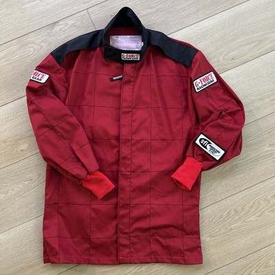 G-Force Racing Jacket Red Black SFI 3.2A/1 Certified Size SMALL SML Full Zip Top