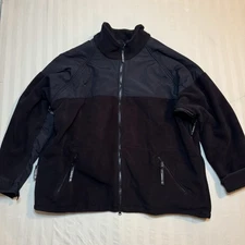 Propper Jacket Mens XL Black Adventure Tech Tactical Full Zip Soft Shell Fleece