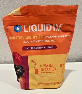 Liquid I.V. Hydration Multiplier +Immune Support - Wild Berry Blend - 14 count
