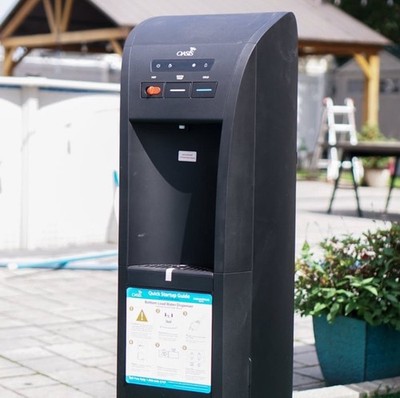 Oasis Aquarius Bottom Loading Hot/Cold/Room Water Dispenser 3 Tap Black
