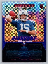 2025 Panini Rookies & Stars #27 Riley Leonard Airborne Blue Plaid