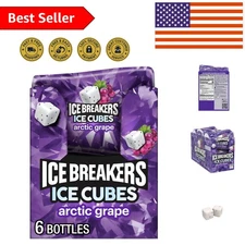 Delicious Arctic Grape Sugar Free Chewing Gum Bottles - 40 Pieces Each, 6 Count