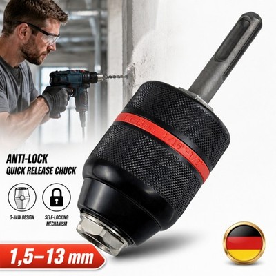 SDS-Plus Schnellspannfutter-Adapter 1,5 13 mm selbstsicherndes Schnellspannfutte