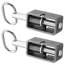 5/8 Spring Latch Assembly for Trailer Gate with Plain Tube Heavy Duty Steel Pack