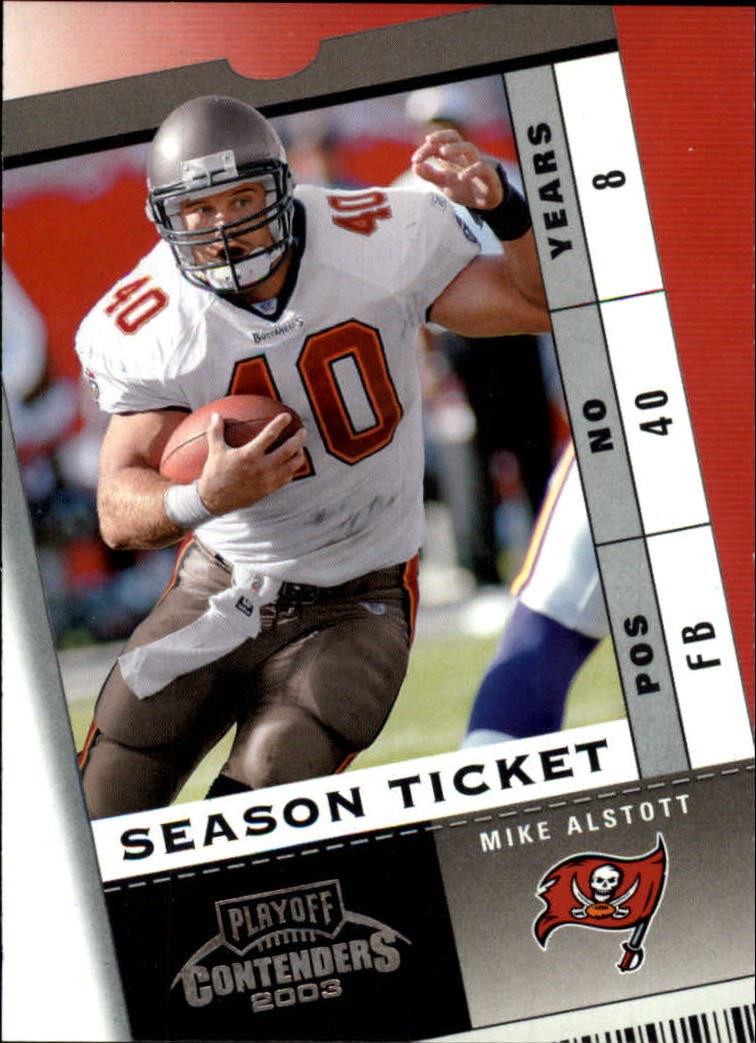 2003 Playoff Contenders #86 Mike Alstott - FB