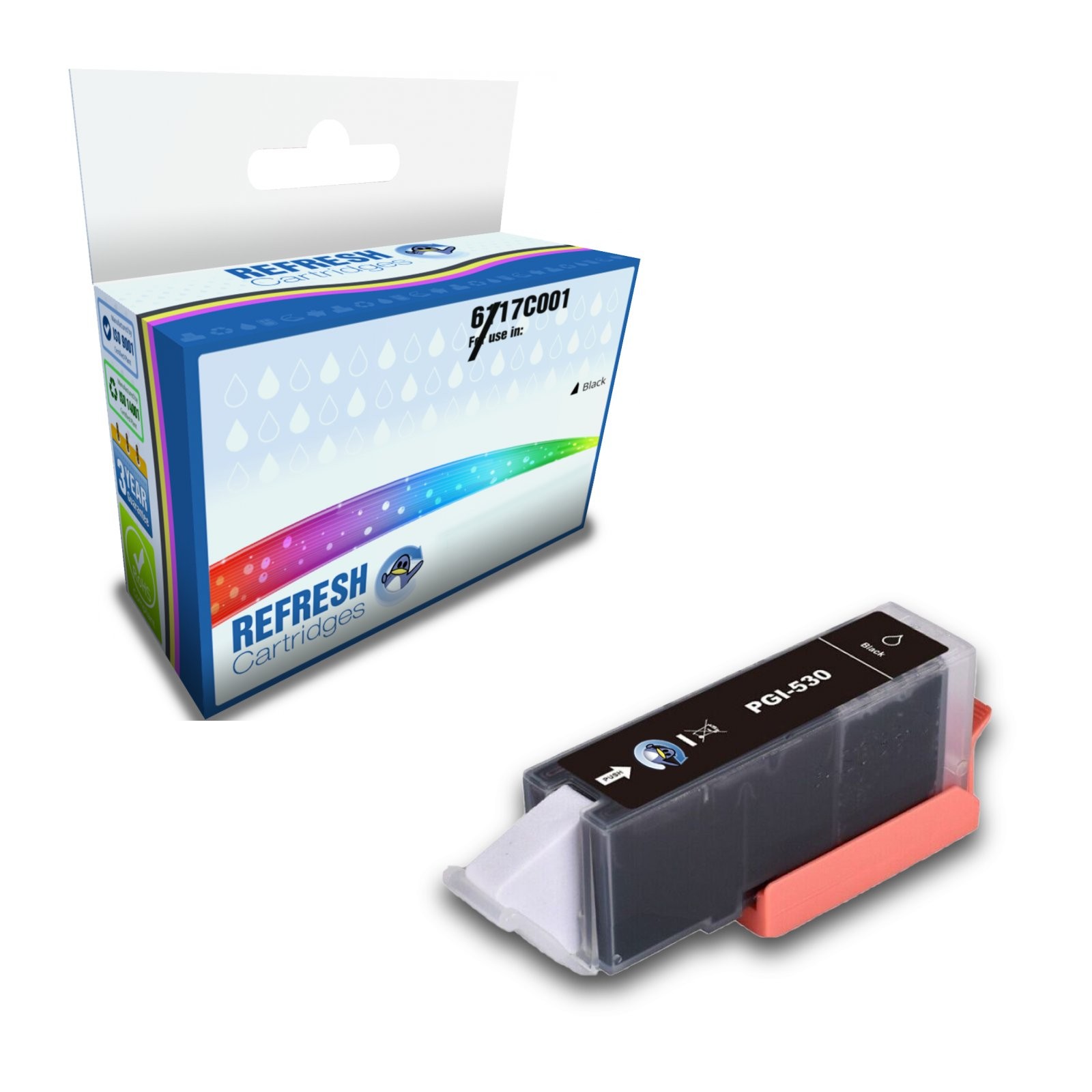 Compatible PGI-530PGBK Pigment Black Ink Cartridge Replacement