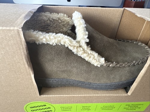 Clarks Herren Sherpa gefütterte Stiefelette Hausschuhe salbeigrün Gr: 9 (LB0643) - Bild 5 von 13