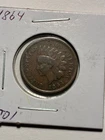 1864 Indian Cent - Copper - Very Good - $1.99 Shipping