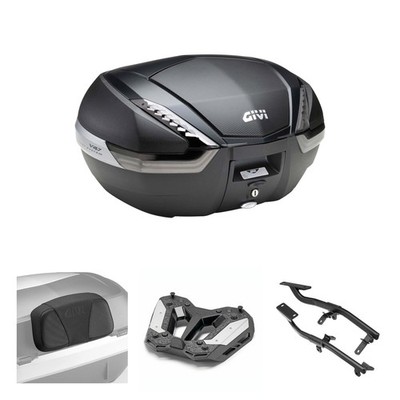 GIVI V47 TECH Carbon Smoke Grey 47L Pannier Box Set For BMW R 12 G/S 1200 2025-2025