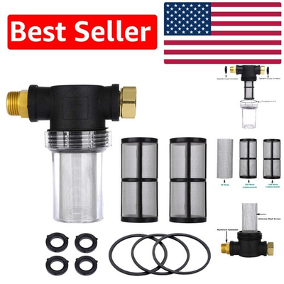 #ad Inline Water Filter for Pressure Washer Extra Mesh Screens amp; Durable Design $27.54