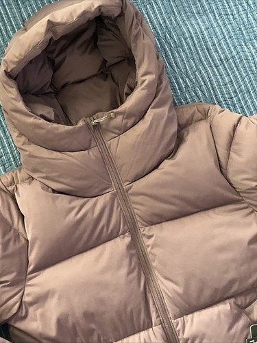Under Armour Storm Puffer Jacket Women Size 700 Down - Muted Purple Long Length - Picture 9 of 24