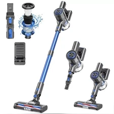 Cordless Stick Vacuum Cleaner 150W, Rechargeable Floor Vacuum with 40min Runtime