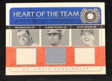 2005 Fleer Patchworks /199 Heart of the Team Pujols/Rolen/Bagwell/Clemens JERSEY