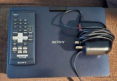 Sony DVP-FX930 9in Black Portable DVD Player CD/DVD Swivel Screen Remote AC