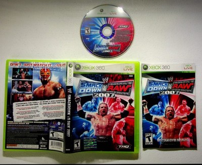 WWE SmackDown! vs. Raw 2007 Xbox 360 Video Game Wrestling Multiplayer