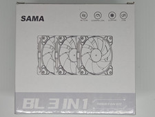 SAMA BLW 3 in 1 ARGB PC Case Fans w/hub 120mm Molex High Performance Quiet White