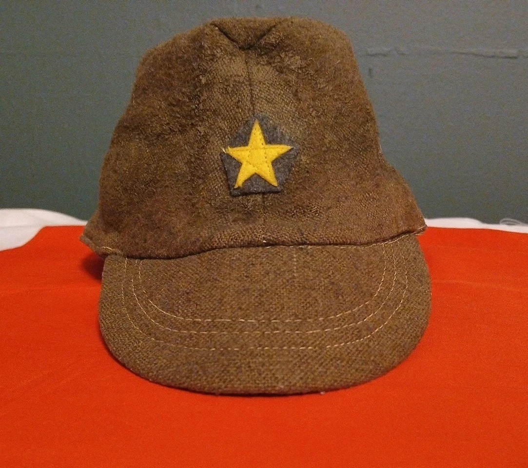 軍帽 軍隊 日本軍 軍人 戦争 赤とベージュの星付き帽子 帽子/盖帽再现