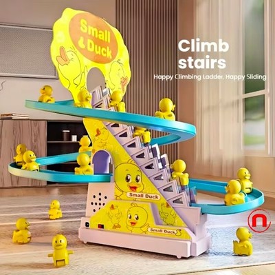    Electric Yellow Duck Toy with Slide   Fun & Interactive Kids Playset