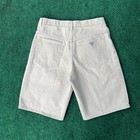 Vintage 90s Y2K Guess Denim Tan Jean Shorts Jorts USA Made Sz 33 — photo 4