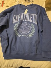 NWT Gap Athletic California Blue Oversized Sweater Size XL