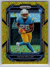 /10 2022 Panini Prizm - Isaiah Spiller Gold Shimmer Prizm #324 (RC)