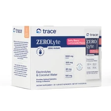 Trace Minerals ZeroLyte, Salty Berry Lemonade, Electrolyte, Hydration, 30 Pack