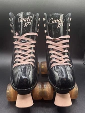 Candi GRL Roller Derby Skates Black Glitter Womens Sz 8