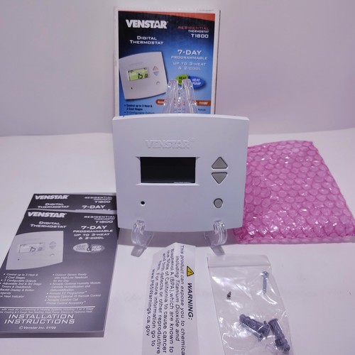 Venstar T1800 7 Tage programmierbarer digitaler Thermostat, Wärme-, Kälte- & Wärmepumpe - Bild 2 von 4