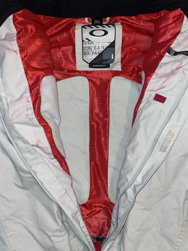Vintage Oakley Jacket Mens Large Center O White Gorpcore Techwear Ski Y2K RARE! - Picture 9 of 14