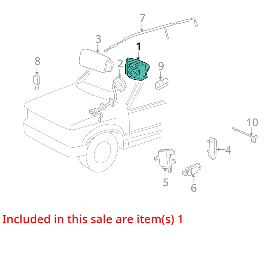 Airbag volante conductor Mercury Mariner LH 2009-2011 FABRICANTE DE EQUIPOS ORIGINALES Foto 4 de 4