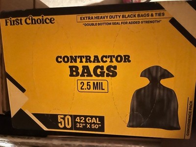 FIRST CHOICE CONTRACTORS BAGS 42GAL 50CT