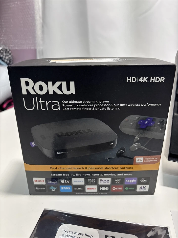 Roku Ultra 4670X HD 4K HDR Streaming Player Device Power Supply Headphones Only - Image 3 of 4