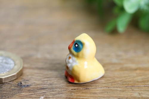 Handmade Set of 6 Tiny Ceramic Owl Cute Figurines Animals Miniature Outdoor Gift - Picture 19 of 20