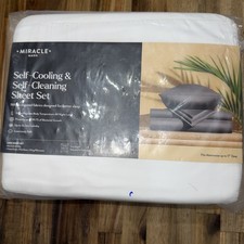 Miracle Made Sheet Set KING Luxe Self-Cooling Self-Cleaning -white- NWT
