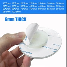 Selbstklebende Rund Silikon Gummi Scheiben Matte Antirutsch 6mm Dick,  15-100mm