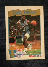 1991-92 Hoops- Larry Johnson - Rookie RC #546 Hornets