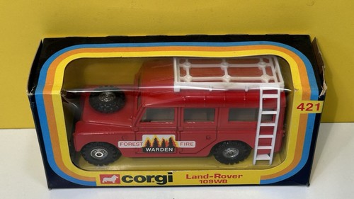 CORGI 421 LAND ROVER 109 WB FOREST FIRE WARDEN VEHICLE / MIB - Picture 7 of 11