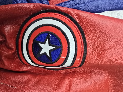 Ultimate Marvel Captain America Genuine Leather Same Worn By Michael Jackson - Picture 6 of 13