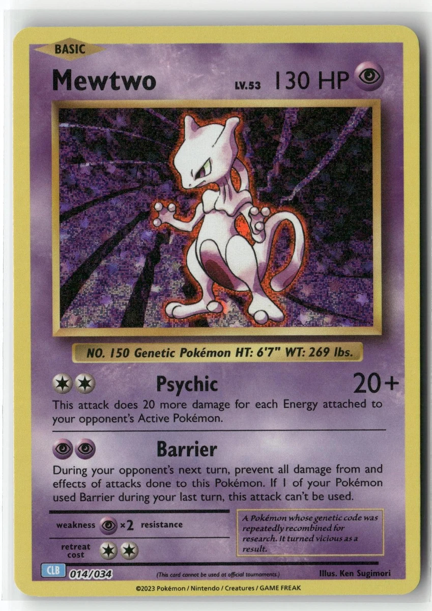 Mewtwo 014/034 Trading Card Game Classic for sale | eBay