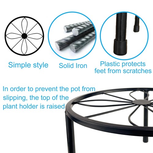 5 Packs Metal Plant Stand Indoor, Outdoor Black Plant Stand for Multiple Plan... - Bild 4 von 6
