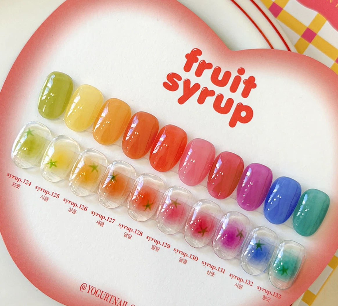 Yogurt Gel Fruit Syrup Gel Nail Polish Set 10 Colors K-Nail
Opens in a new window or tab