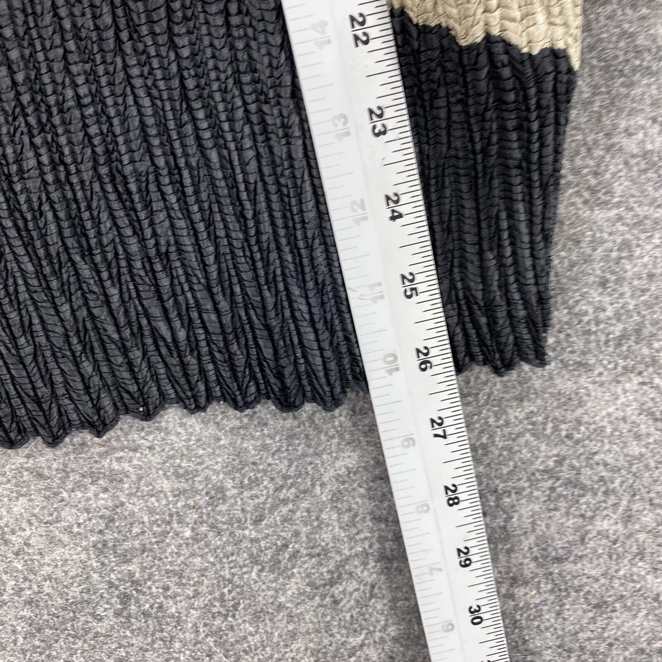 Blusa Essential Mujer XL Negra Rayas Cuello en V Manga Corta Pullover Informal Foto 4 de 4